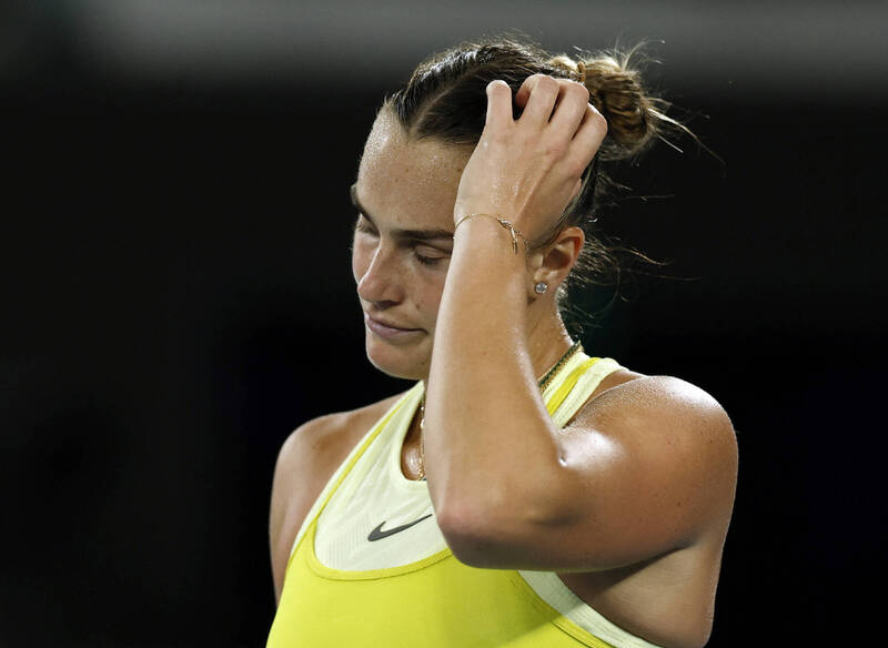 莎巴蓮卡。（路透）