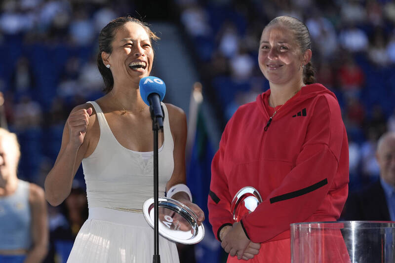 謝淑薇（左）。（美聯社）