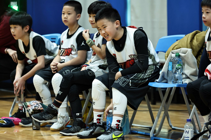 許晉哲的兒子許鈞崴。（U19籃球聯盟提供）