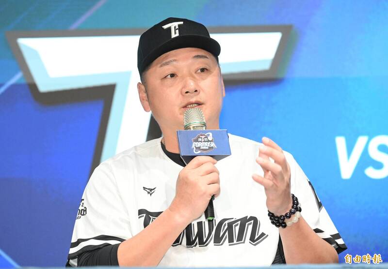 台灣隊總教練曾豪駒。（記者林正堃攝）