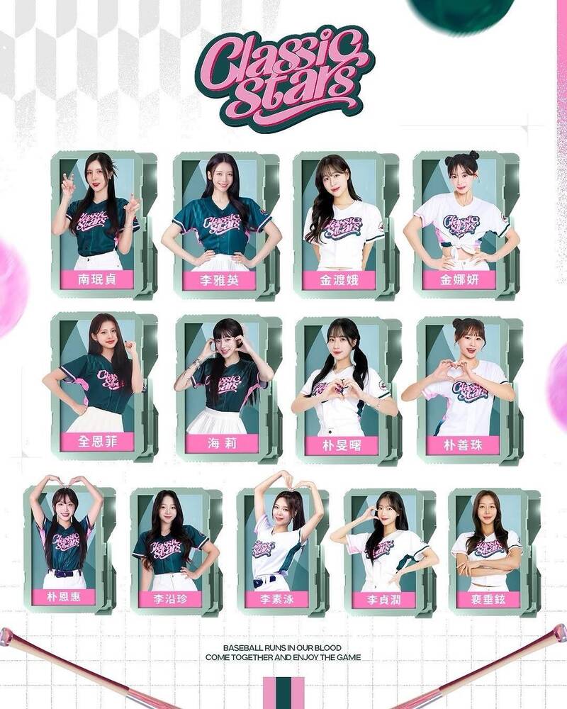 13位南韓啦啦隊女孩將組成Classic Star亮相。（取自IG）