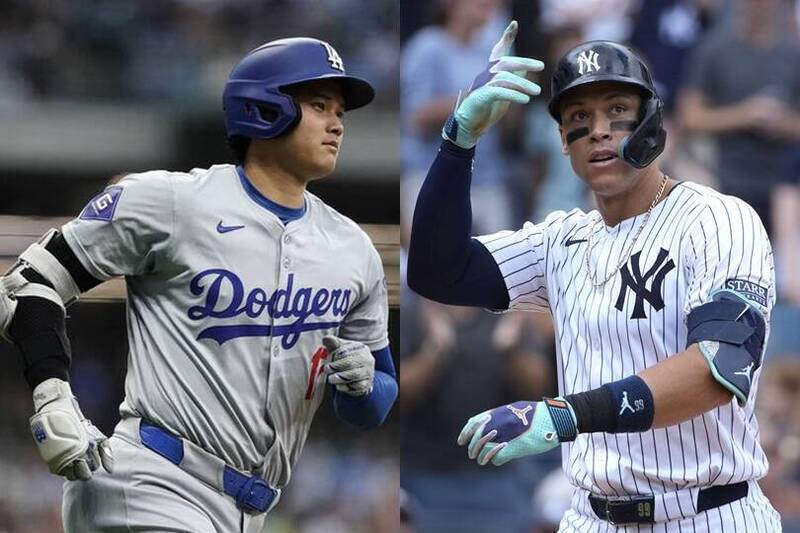 大谷翔平與賈吉。（資料照合成圖）