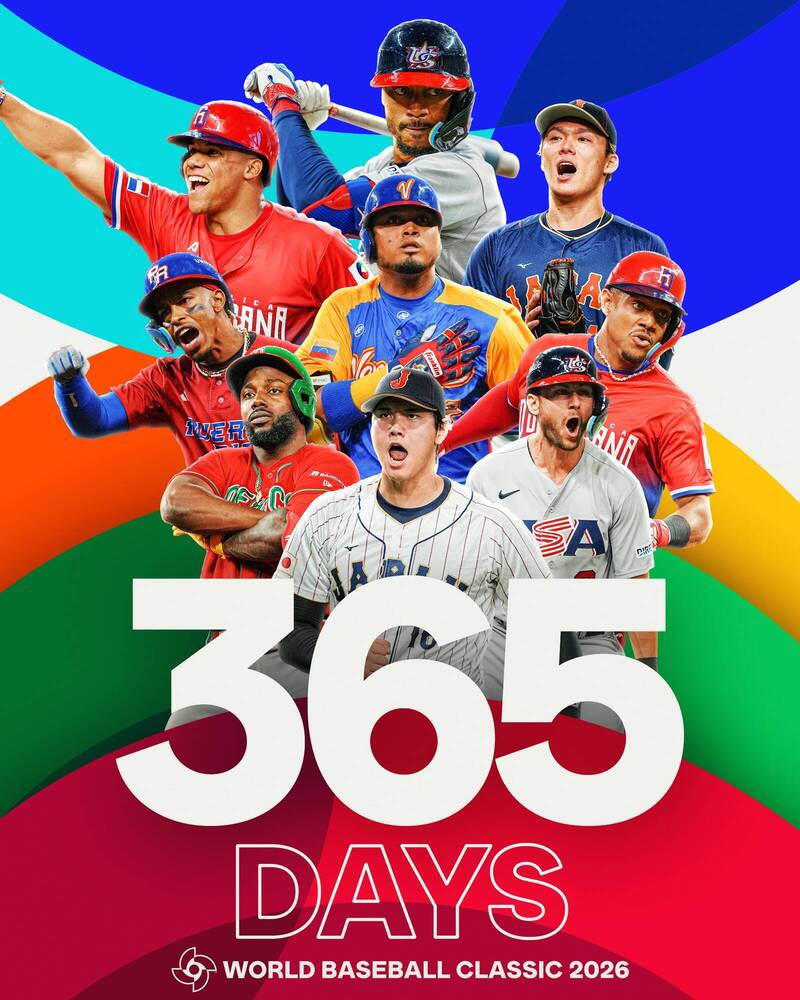 WBC官方昨分享2026經典賽的海報，上頭出現包含大谷翔平在內的多名大聯盟球星，而對於海報中沒有台灣球員，有網友笑稱「第一名通常不會在上面」。（圖擷自「World Baseball Classic」X）