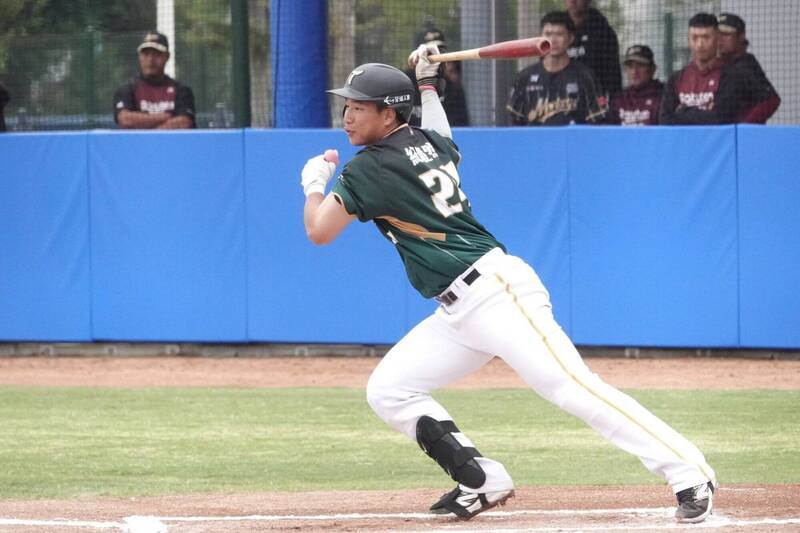 台鋼雄鷹紀慶然。（台鋼雄鷹提供）