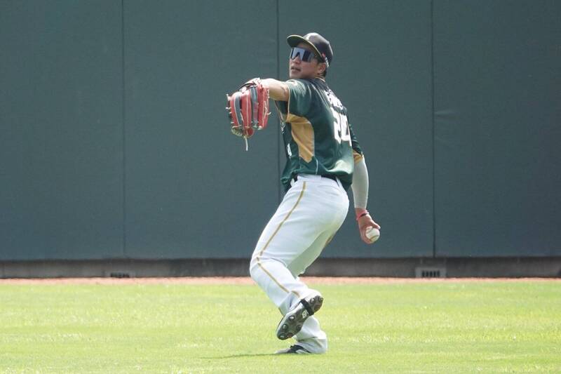 台鋼雄鷹紀慶然。（台鋼雄鷹提供）