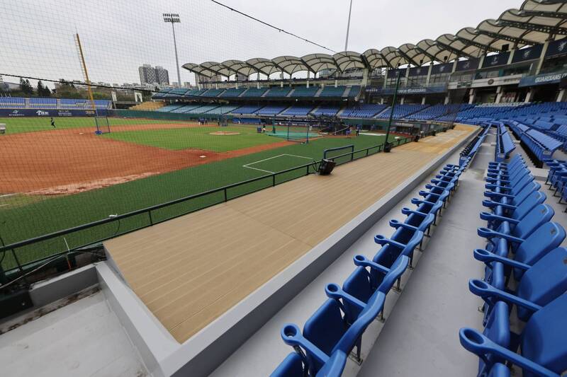 新莊棒球場整修完成。（富邦悍將提供）