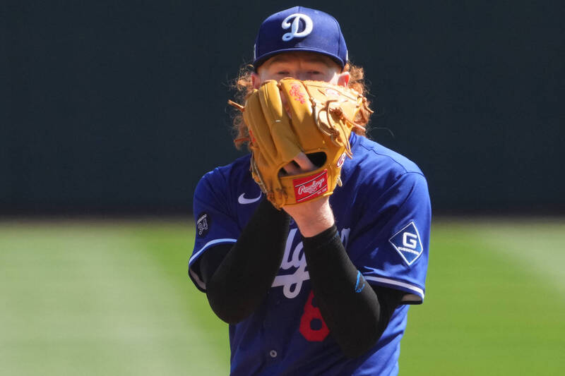 梅伊成為道奇開季第5號先發。（資料照，路透）