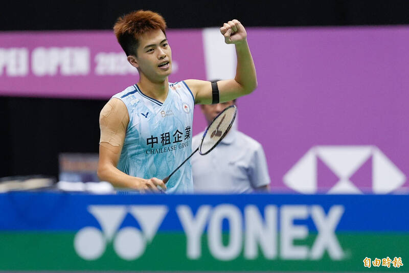 台灣羽球選手李佳豪。（資料照，記者陳志曲攝）