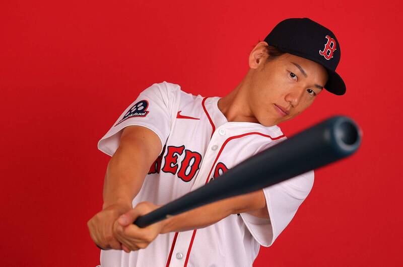 紅襪日籍好手吉田正尚。（資料照，法新社）