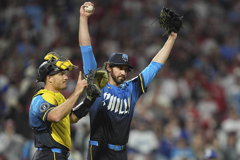 費城人明星捕手瑞爾穆托。（美聯社）