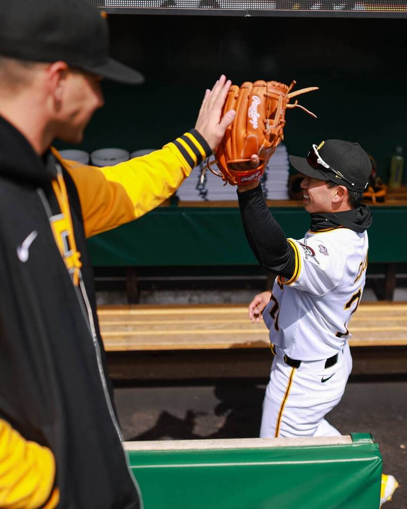 鄭宗哲大聯盟初登場。（圖片取自海盜Threads）