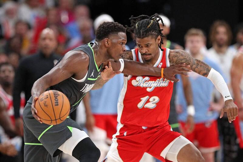 愛德華茲與莫蘭特。（法新社）