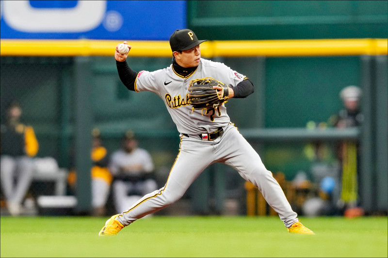 23歲內野手鄭宗哲成為台灣第18人登上大聯盟的球員,在作客紅人賽前接受本報越洋電話專訪。(資料照,美聯社)