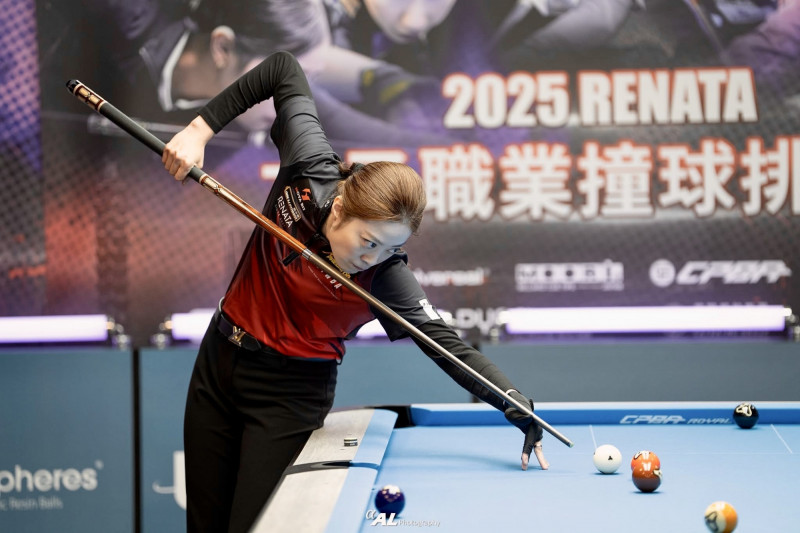 周婕妤擊退王婉菱，奪下女子職撞排名冠軍。（主辦單位提供）