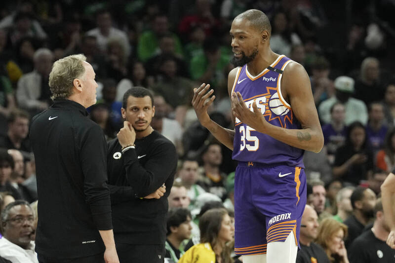 杜蘭特（右）。（資料照，美聯社）