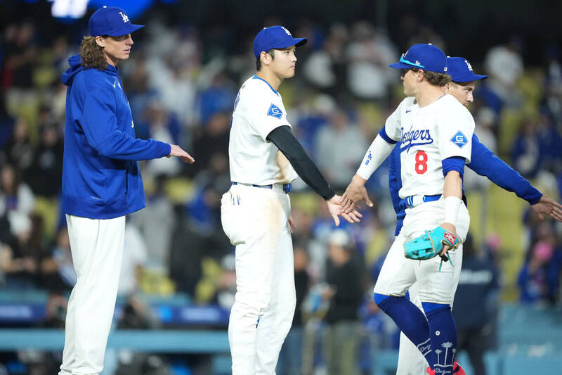 道奇打線今日掃出10支安打，終場以5：3擊敗洛磯。（路透）