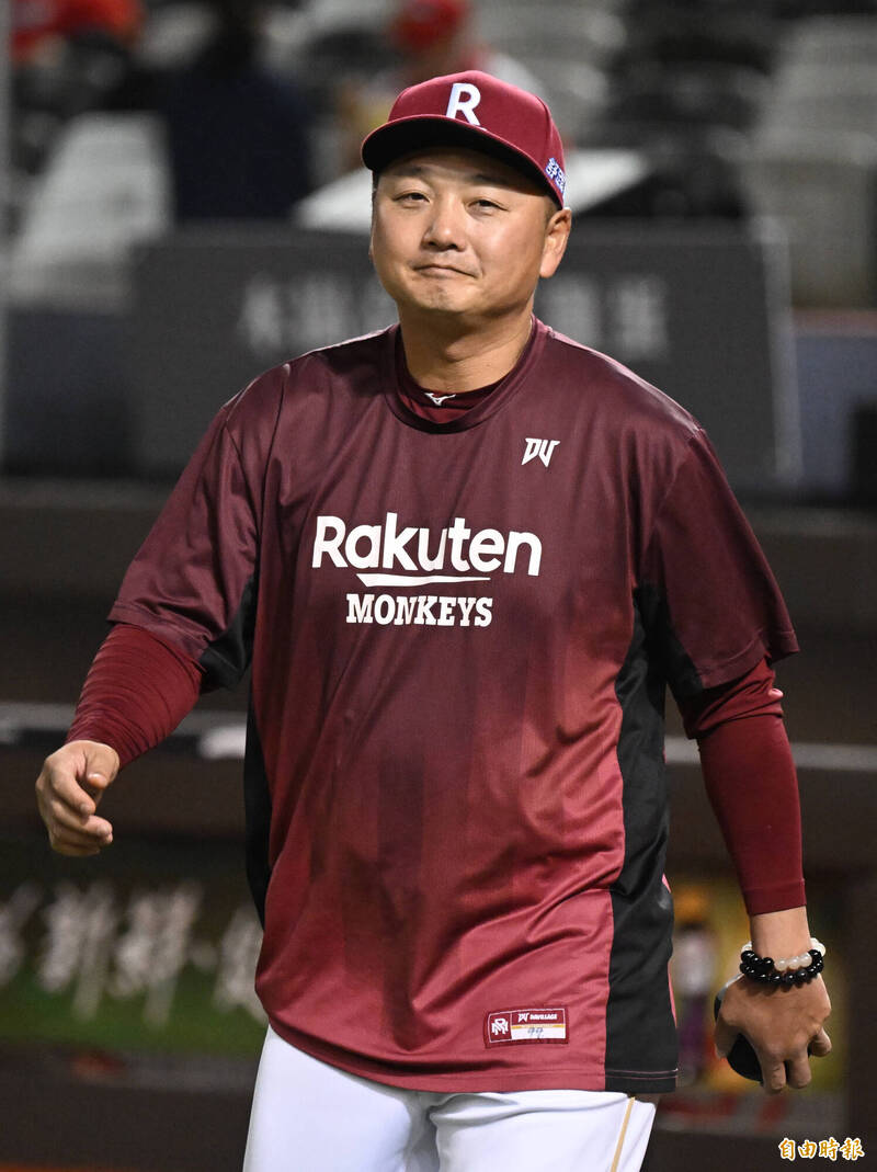 樂天桃猿一軍首席兼打擊教練曾豪駒將續掌明年3月經典賽台灣隊兵符。（記者林正堃攝）
