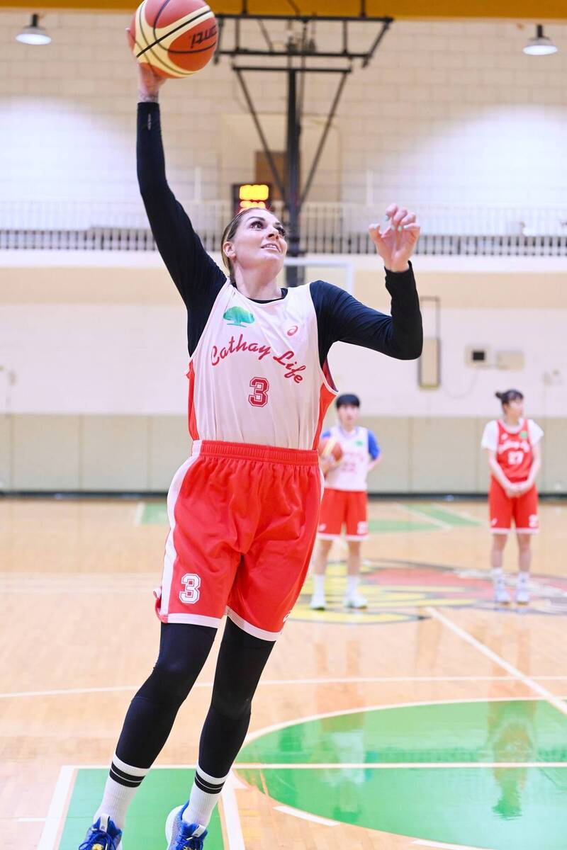 國泰女籃中鋒凱拉。（資料照，取自國泰女籃臉書）