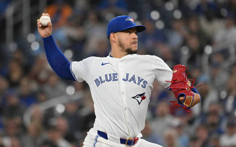 藍鳥投手貝里歐斯。（路透）　