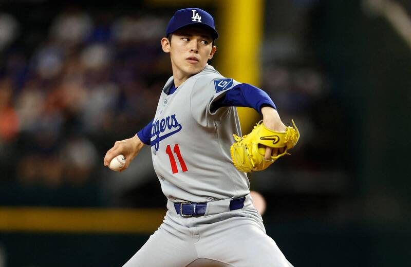 佐佐木朗希。（法新社）