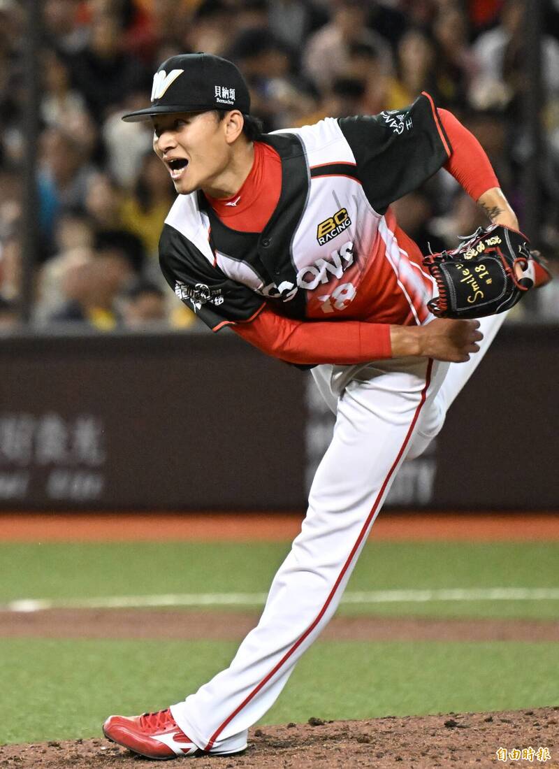 味全龍王牌徐若熙。（記者林正堃攝）