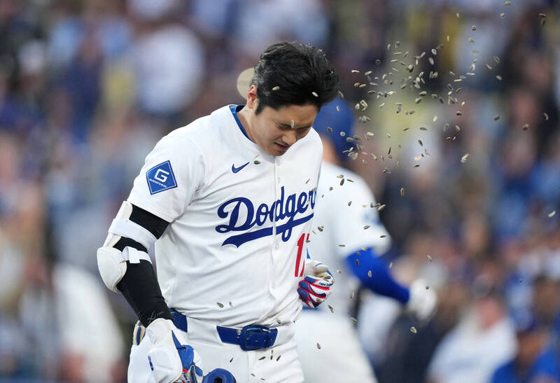 道奇擊潰馬林魚。（路透）