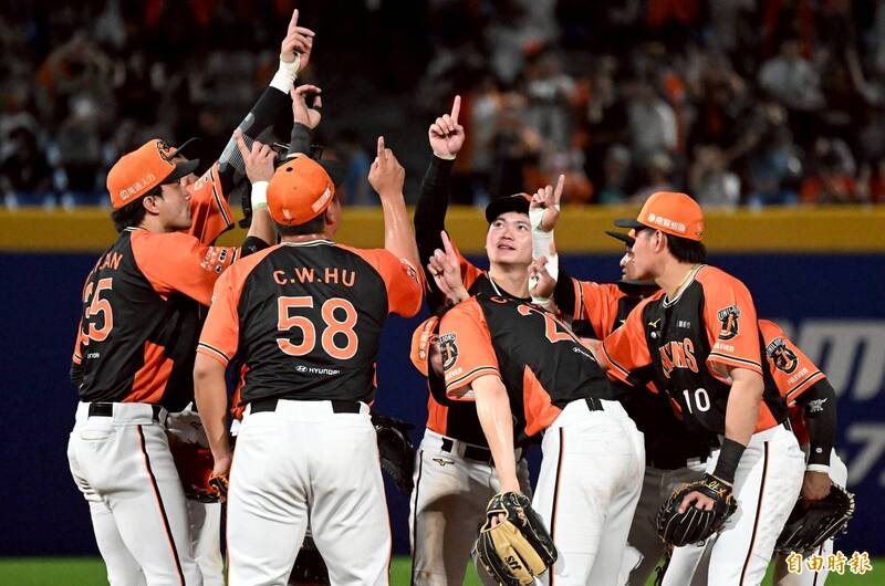 統一獅獲勝。（記者林正堃攝）