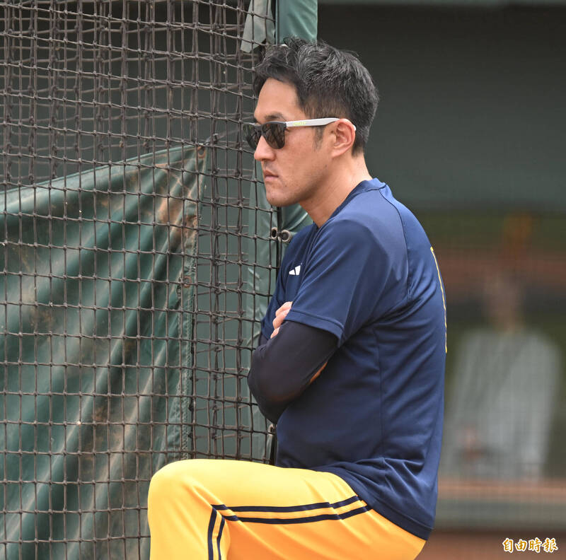 中信兄弟總教練平野恵一。（記者李惠洲攝）