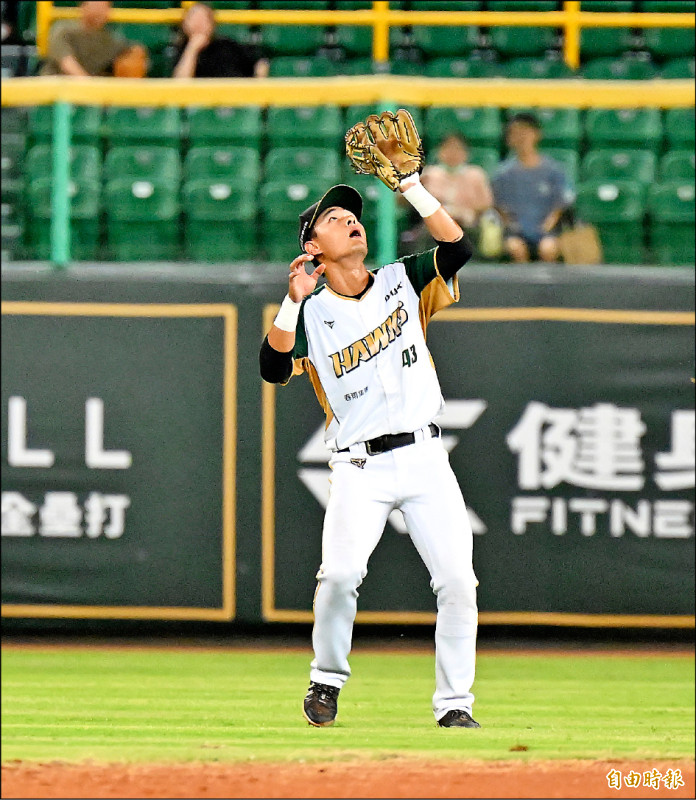 雄鷹胡冠俞單場發生3次失誤。（記者李惠洲攝）