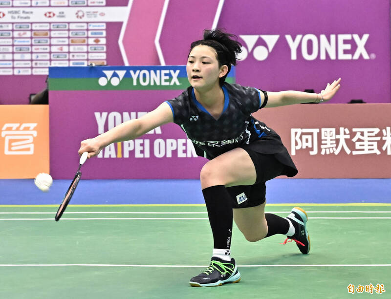 日本女單選手宮崎友花。（記者陳志曲攝）
