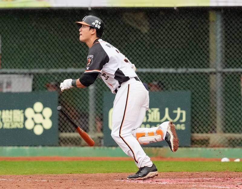 蘇智傑敲出本季首轟。（統一獅提供）