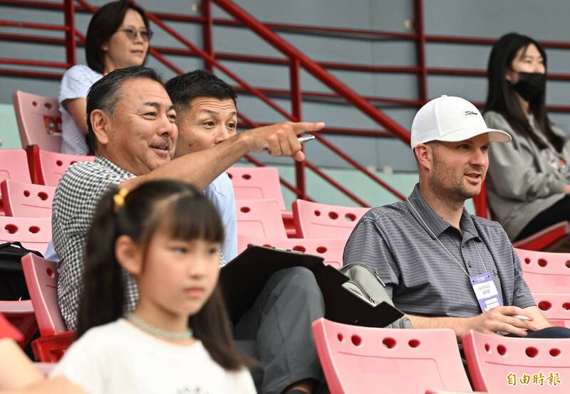 外國球探關注徐若熙。（記者林正堃攝）