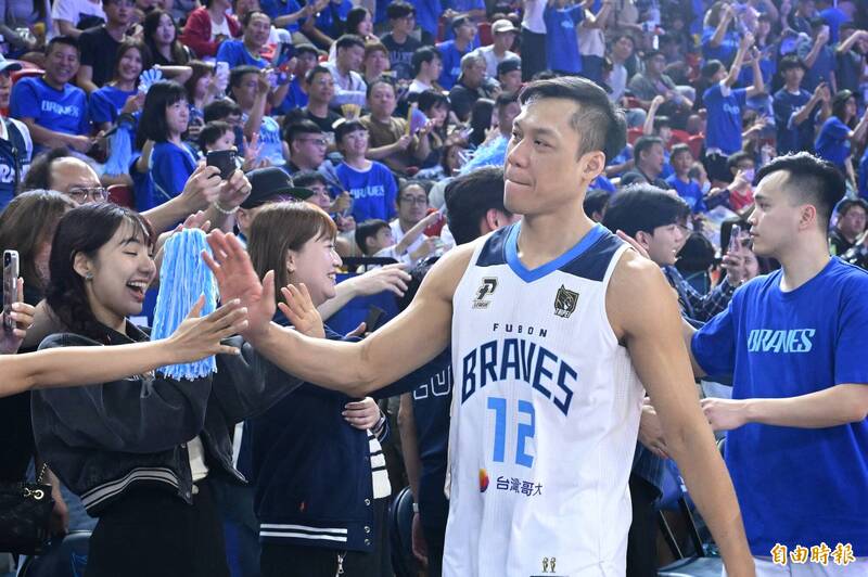 富邦勇士林志傑。（記者陳逸寬攝）