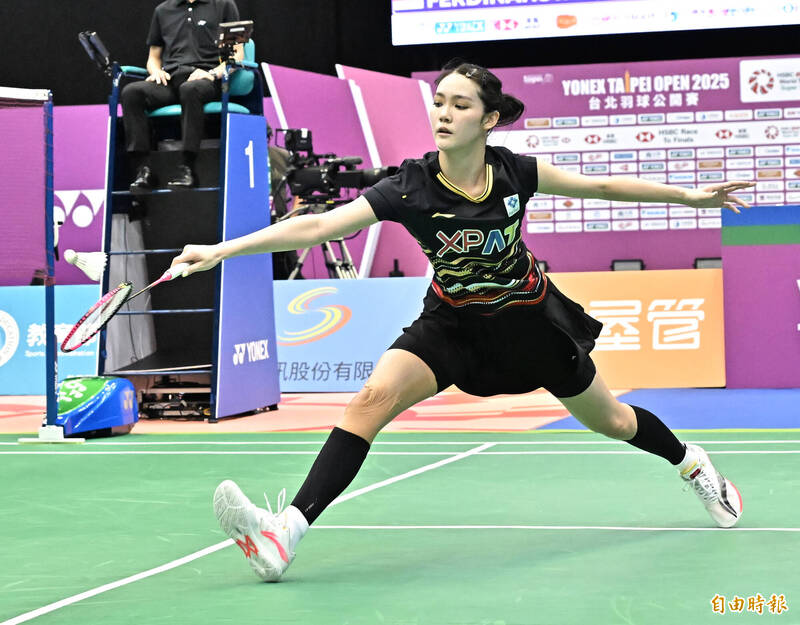 泰國女單選手碧查夢歐帕妮普。（記者陳志曲攝）