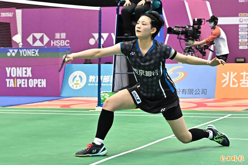 日本女單選手宮崎友花。（記者陳志曲攝）