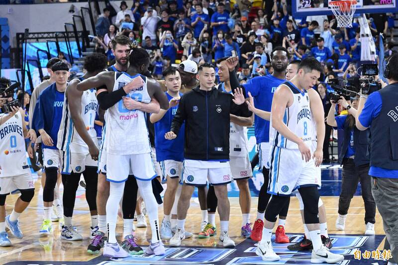 富邦勇士贏球。（記者陳逸寬攝）