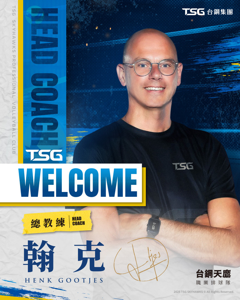 台鋼天鷹總教練翰克。（台鋼天鷹提供）