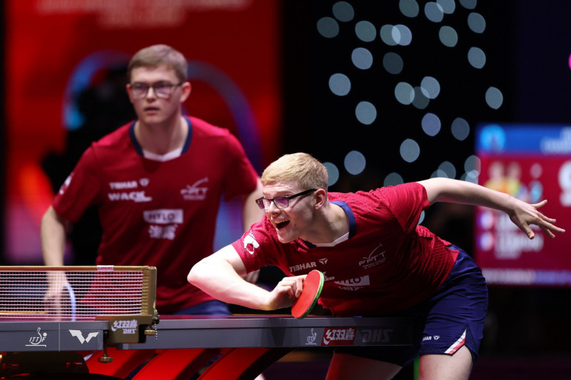 法國勒布朗兄弟檔擊敗瑞典組合，首度挺進男雙4強。（取自WTT官網）