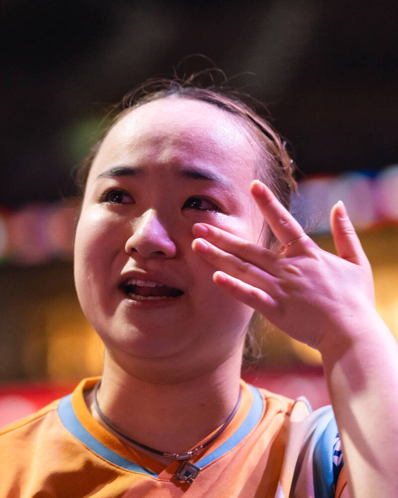 伊藤美誠。（取自世界桌球職業大聯盟官方社群媒體X）