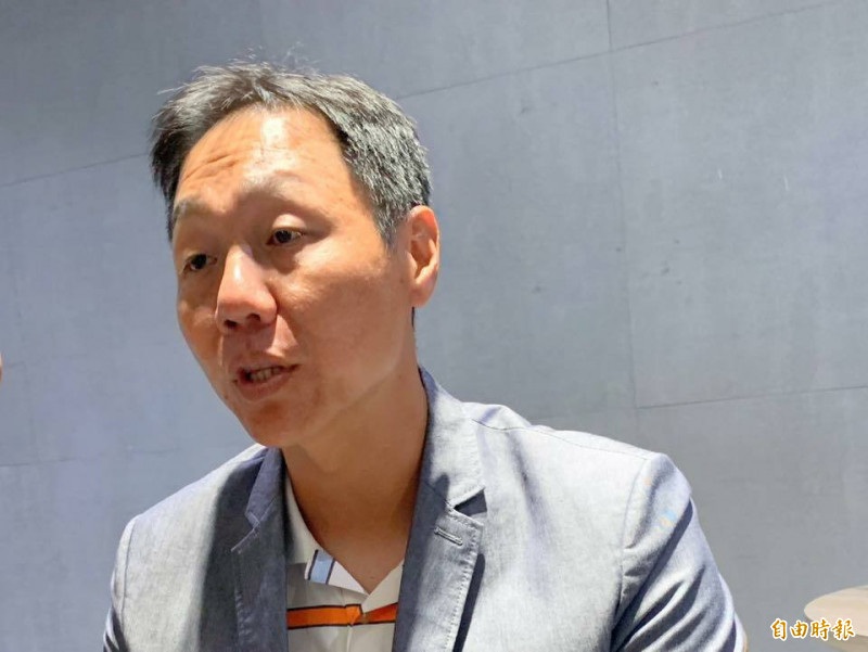 林益全簽書會。（記者徐正揚攝）