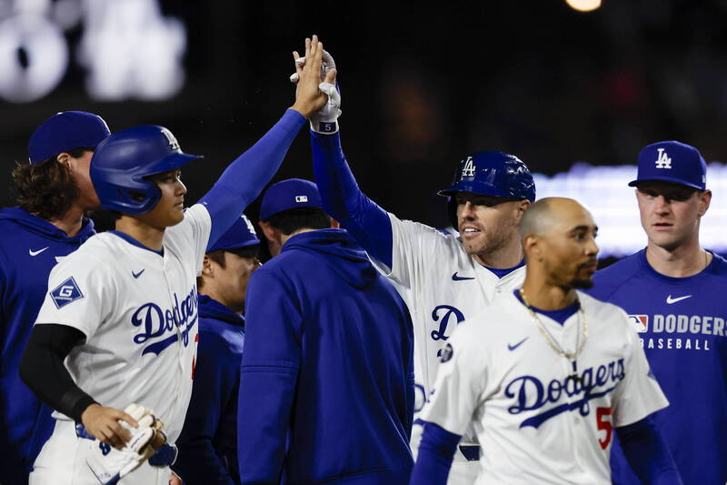 道奇明天將讓佛里曼休兵。（資料照，歐新社）