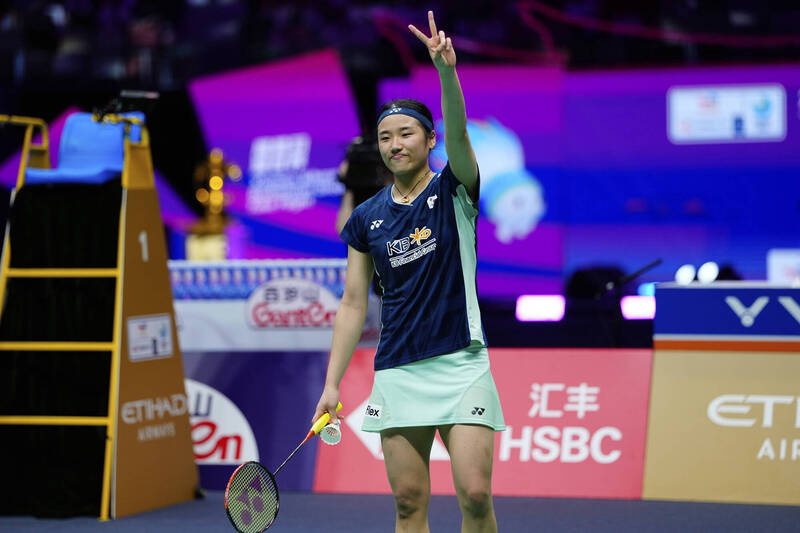 安洗瑩拍落自己人晉級女單8強。（資料照）