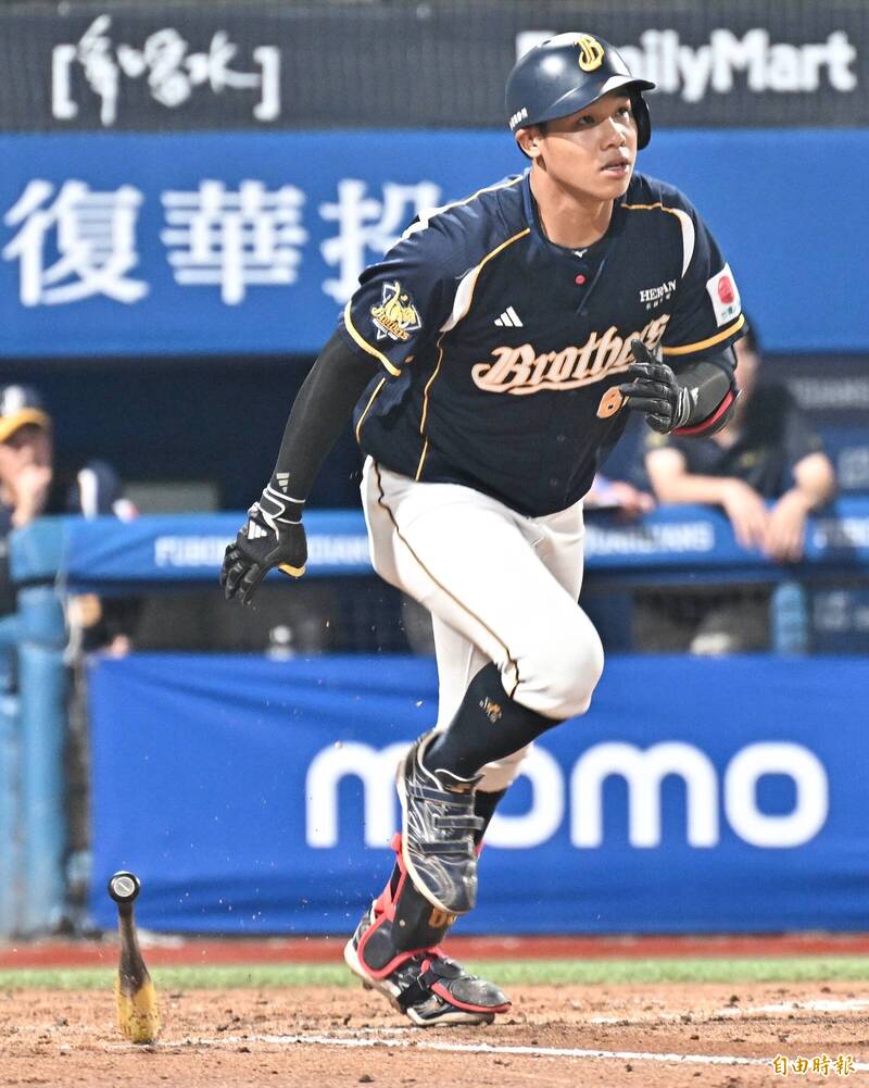 中信兄弟黃韋盛。（記者塗建榮攝）