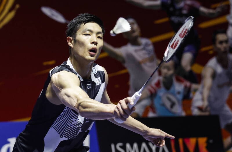 周天成逆轉中國好手李詩灃晉級4強。（歐新社）