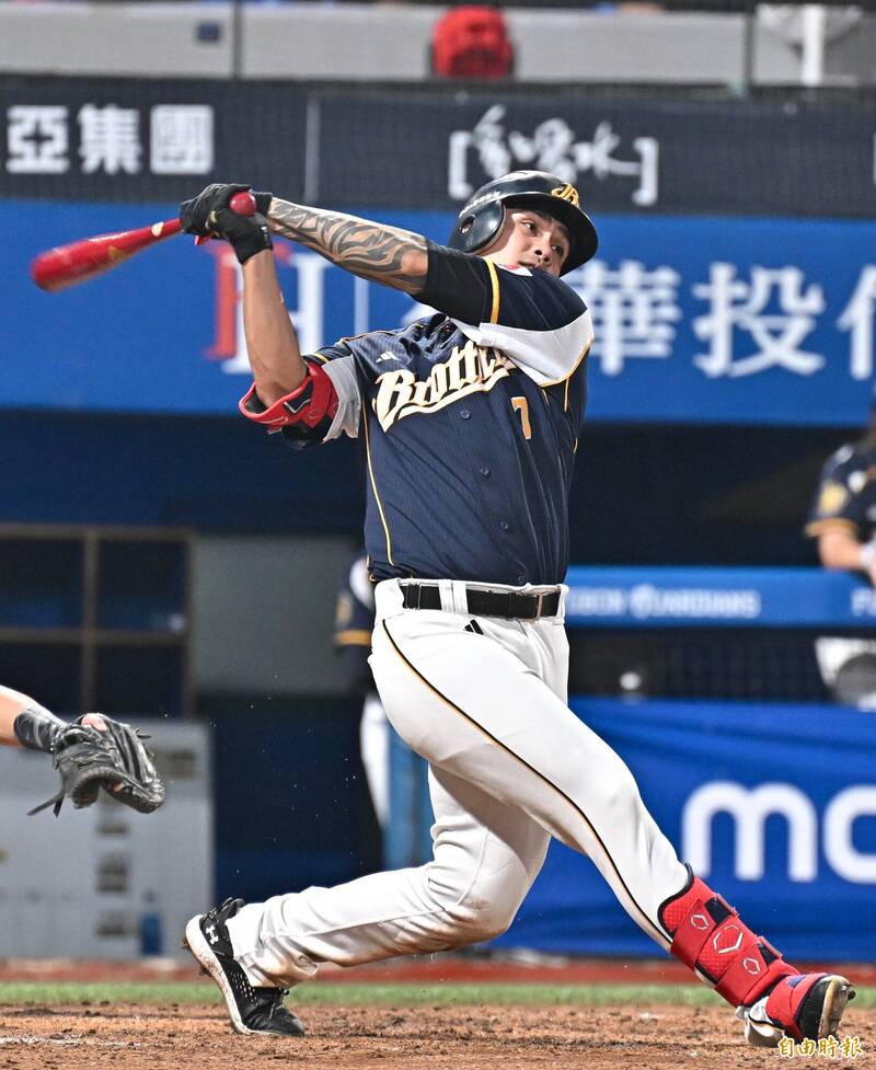 中信兄弟張志豪。（記者塗建榮攝）