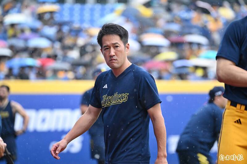 中信兄弟總教練平野惠一。（記者陳逸寬攝）