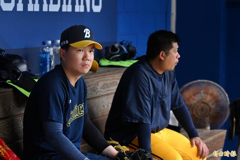 中信兄弟江坤宇。（記者陳逸寬攝）