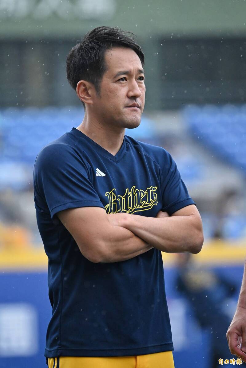 中信兄弟總教練平野惠一。（記者陳逸寬攝）