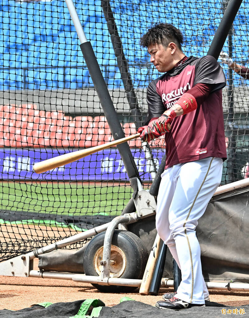 樂天桃猿林泓育。（記者陳志曲攝）