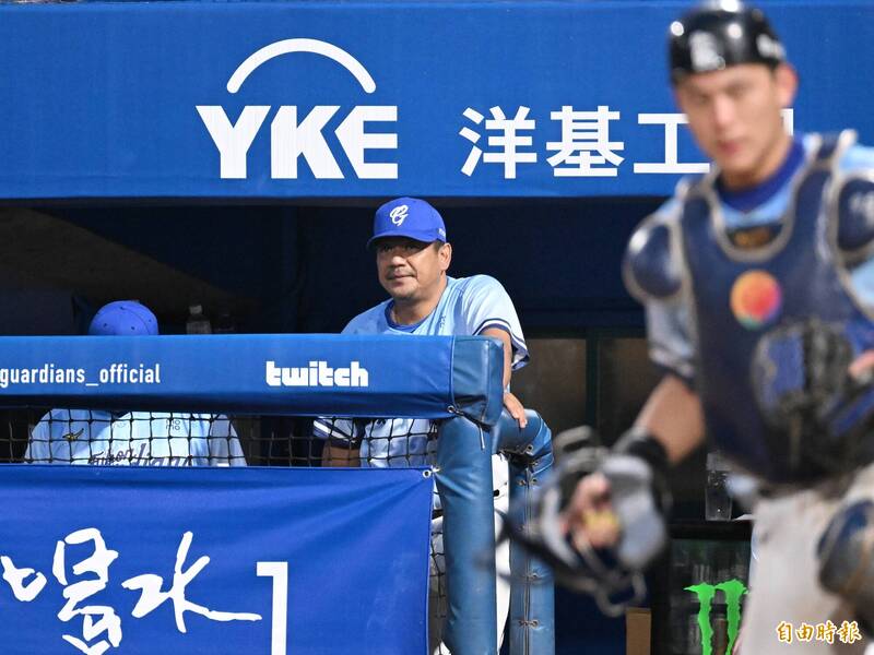 富邦悍將總教練陳金鋒。（記者陳逸寬攝）